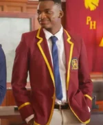 Blood & Water S03 Leroy Siyafa Maroon Coat