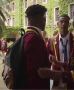 Blood & Water S03 Leroy Siyafa Maroon Coat