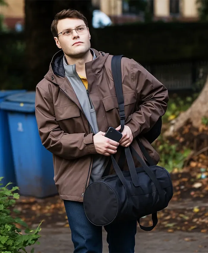 Bobby Schofield Unforgivable Brown Hooded Jacket Bobby Schofield Unforgivable Brown Hooded Jacket