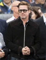 Brad Pitt F1 Black Suede Jacket