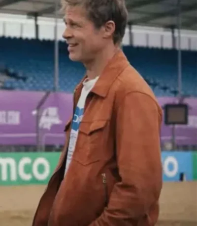 Brad Pitt F1 The Movie Suede Leather Jacket