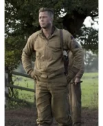 Brad Pitt Fury Cotton Jacket
