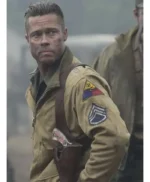 Brad Pitt Fury Cotton Jacket