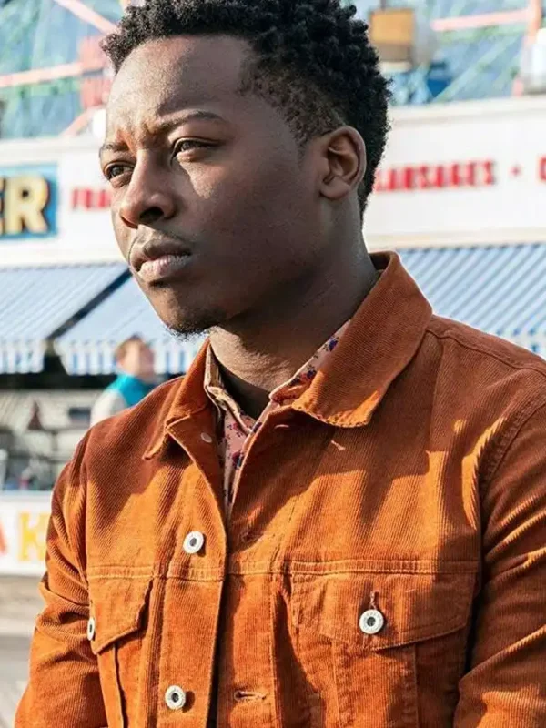 God Friended Me Brandon Micheal Hall Orange Corduroy Jacket