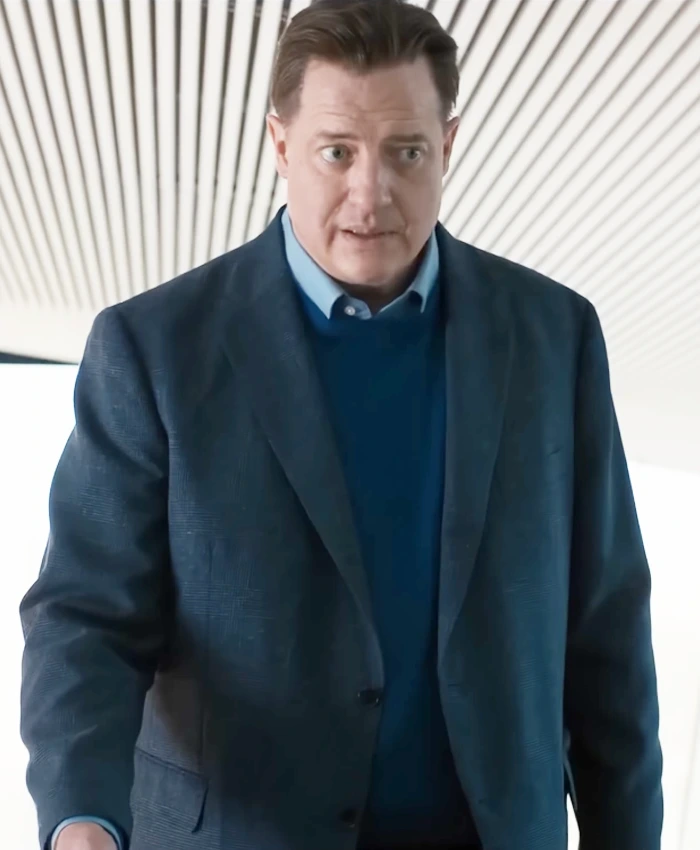 Brendan Fraser Rental Family Blue Blazer Brendan Fraser Rental Family Blue Blazer