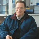 Brendan Fraser Rental Family Blue Bomber Jacket