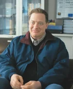 Brendan Fraser Rental Family Blue Bomber Jacket