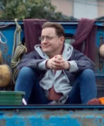 Brendan Fraser Rental Family Blue Cotton Jacket