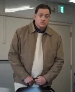 Brendan Fraser Rental Family Brown Cotton Jacket