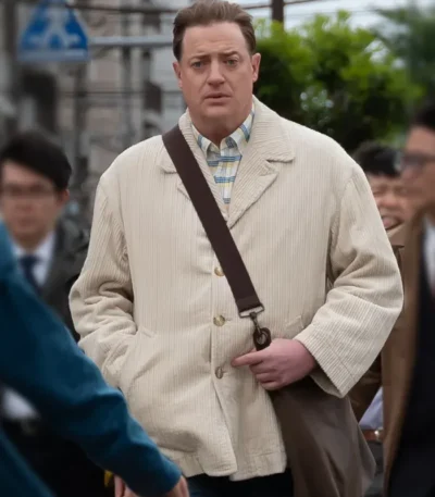 Brendan Fraser Rental Family Corduroy Coat