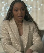 Brewster’s Millions: Christmas China Anne McClain Sequin Blazer