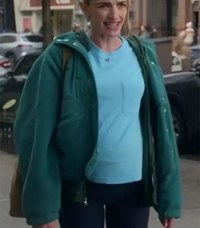 Brianne Howey Kinda Pregnant Green Hooded Jacket