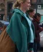 Brianne Howey Kinda Pregnant Green Hooded Jacket
