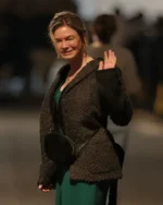 Bridget Jones: Mad About the Boy Renée Zellweger Black Fur Coat