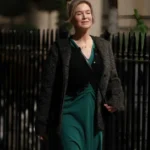 Bridget Jones: Mad About the Boy Renée Zellweger Black Fur Coat