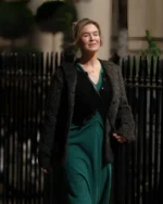 Bridget Jones: Mad About the Boy Renée Zellweger Black Fur Coat