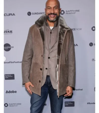 Buddy Keegan-Michael Key Shearling Coat