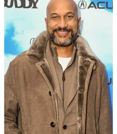 Buddy Keegan-Michael Key Shearling Coat