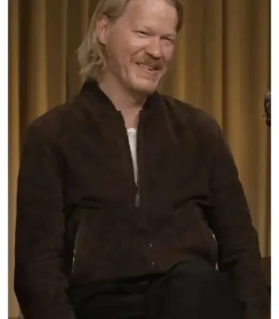 Bugonia Jesse Plemons Brown Suede Jacket