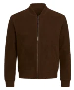 Bugonia Jesse Plemons Brown Suede Jacket