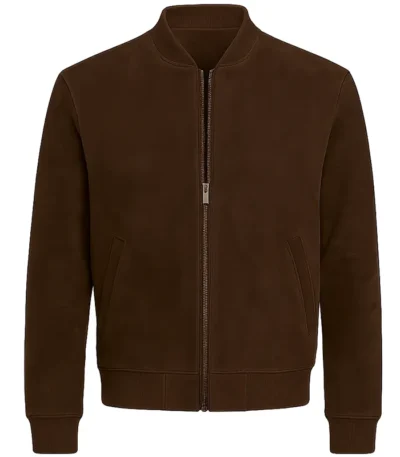 Bugonia Jesse Plemons Brown Suede Jacket