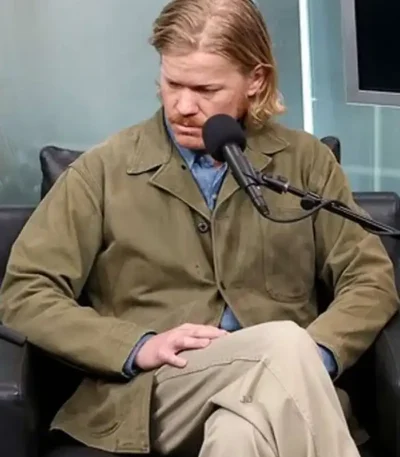 Bugonia Premiere Jesse Plemons Green Jacket