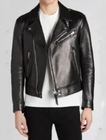 Premium Black Biker Leather Jacket