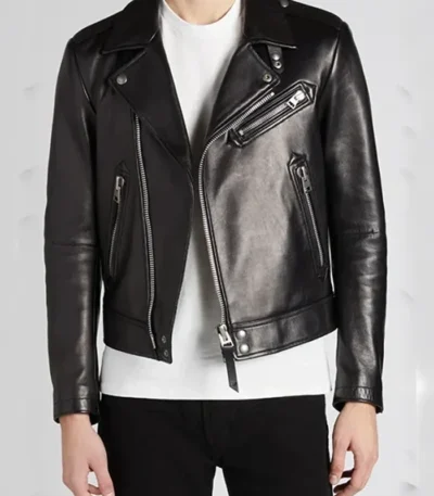 Premium Black Biker Leather Jacket