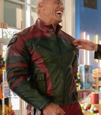 Red One 2023 Dwayne Johnson Leather Jacket