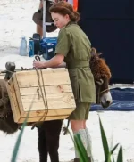 Sydney Sweeney Eden Green Cotton Coat