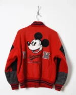 Vintage Mickey Mouse Red Varsity Jacket