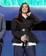 Hailee Steinfeld D23 Disney Event Black Peplum Jacket