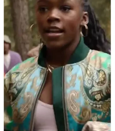 Camp Rock 3 Brooklynn Pitts Satin Printed Jacket