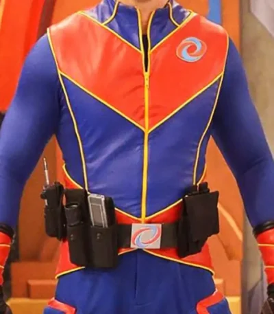 Captain Man Henry Danger Red Blue Costume Jacket