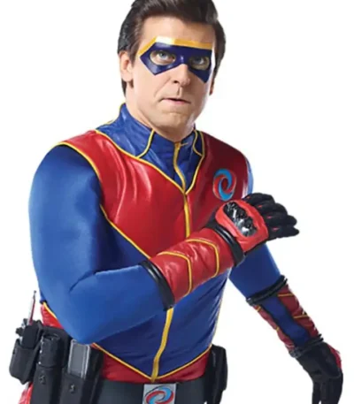 Captain Man Henry Danger Red Blue Costume Jacket