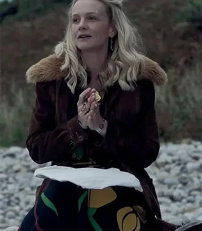 Carey Mulligan The Ballad Of Wallis Island Brown Suede Jacket
