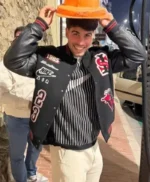 Carlos Alcaraz Black Varsity Jacket