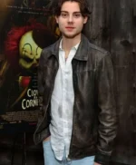 Carson MacCormac Clown in a Cornfield Brown Leather Jacket