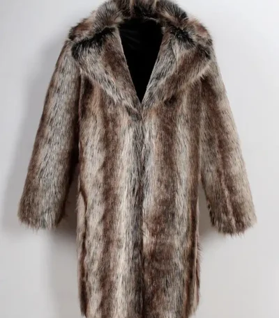 Caspian Mink Fur Grey and Brown Coat