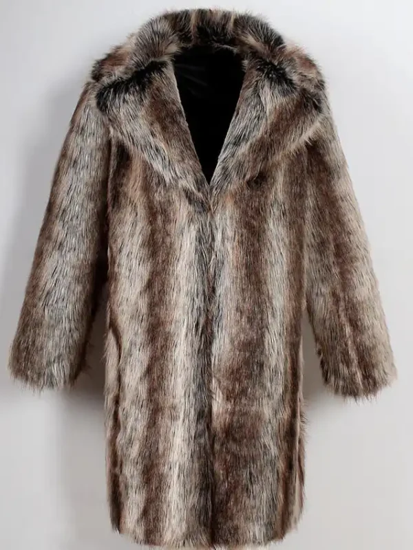 Caspian Mink Fur Grey and Brown Coat