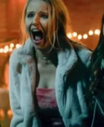 Cassandra Potenza Clown in a Cornfield White Fur Jacket