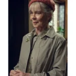 Celia Imrie The Thursday Murder Club Grey Jacket