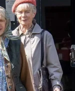 Celia Imrie The Thursday Murder Club Grey Jacket