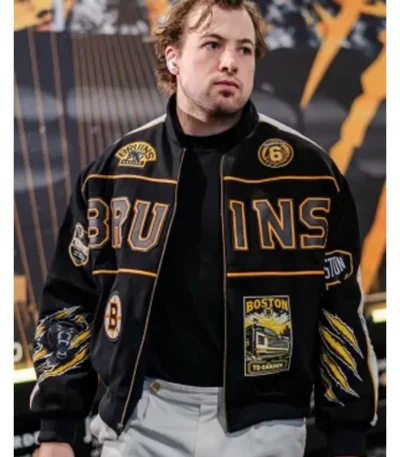 Charlie McAvoy Boston Bruins Bomber Jacket