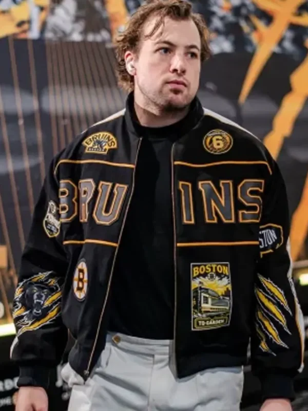 Charlie McAvoy Boston Bruins Bomber Jacket