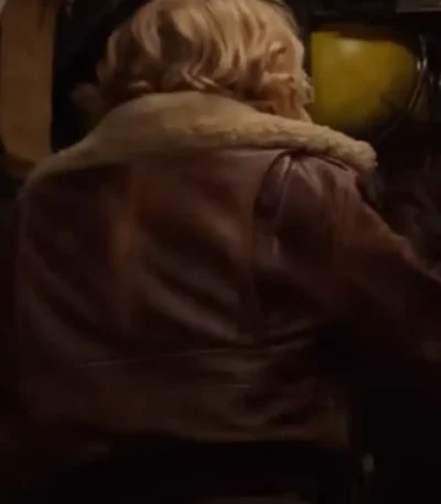 Shadow in the Cloud Maude Garrett Shearling Collar Jacket