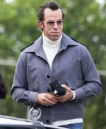 Christian Bale Madden Grey Cotton Jacket
