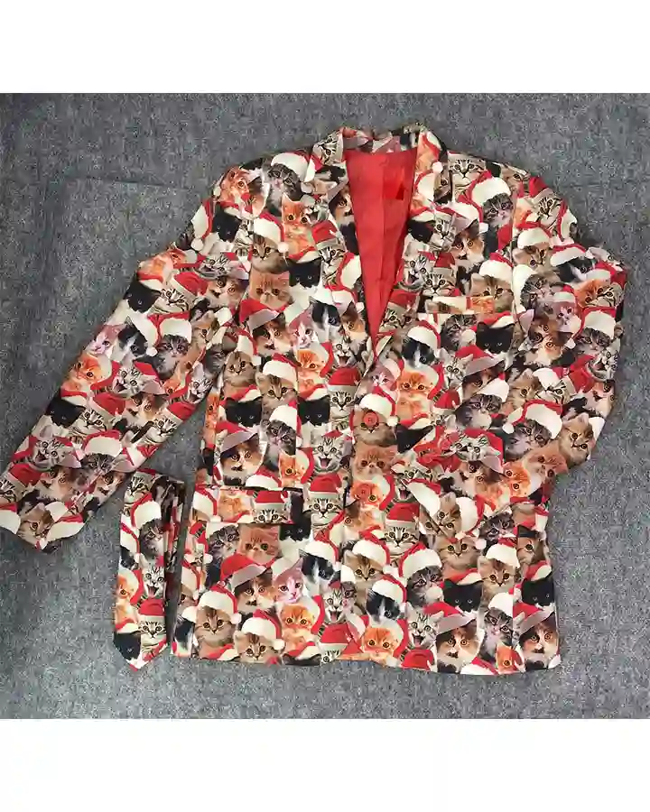 Christmas Cat Blazer Christmas Cat Blazer