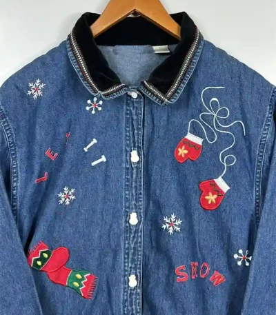 Christmas Jean Jacket