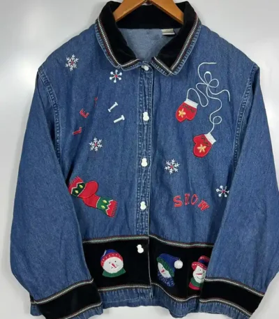 Christmas Jean Jacket